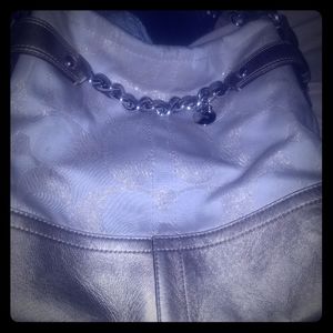 Gold accent Coach Purse